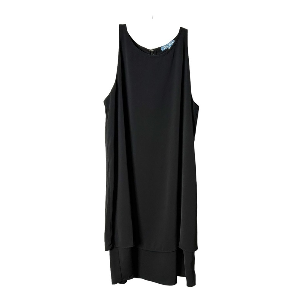 Fleur Bleue Antropolgie Black Sleeveless Short Dress High Neckline Womens 8